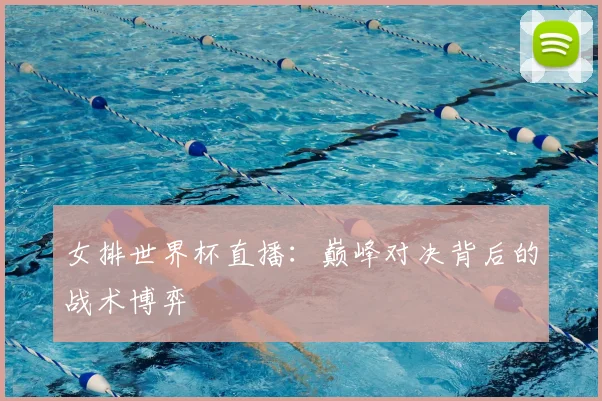女排世界杯直播：巅峰对决背后的战术博弈